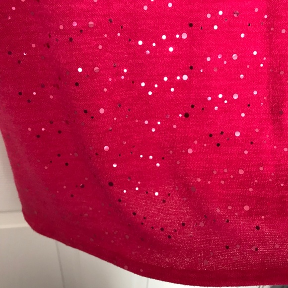 Bloome de jeune fille Pink Sequin Long Sleeve Cowl Neck Dress Offset Bow - Picture 4 of 8